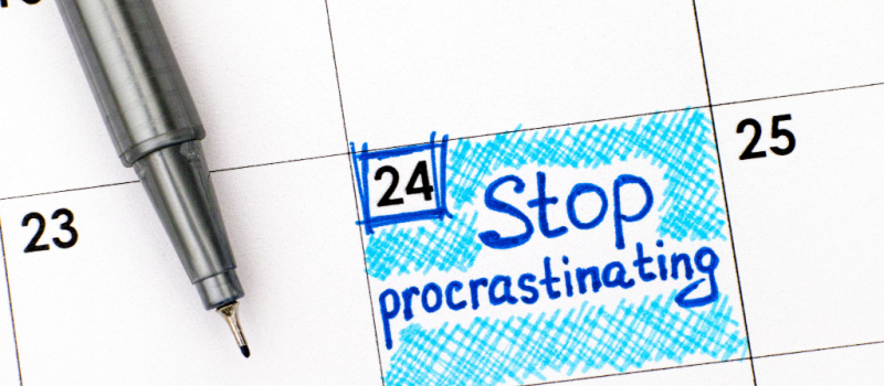 stop procrastinating