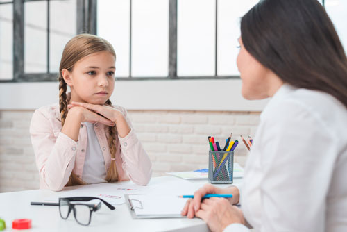 Child with Therapist at Home