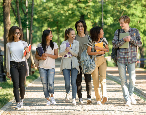 Group of School Kids Walking